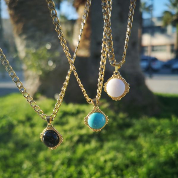 stoned necklaces
