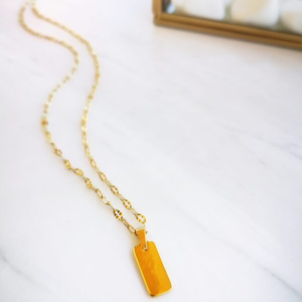 Golden Tag Necklace