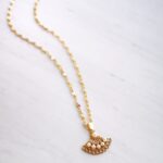 Pearl Fan Necklace