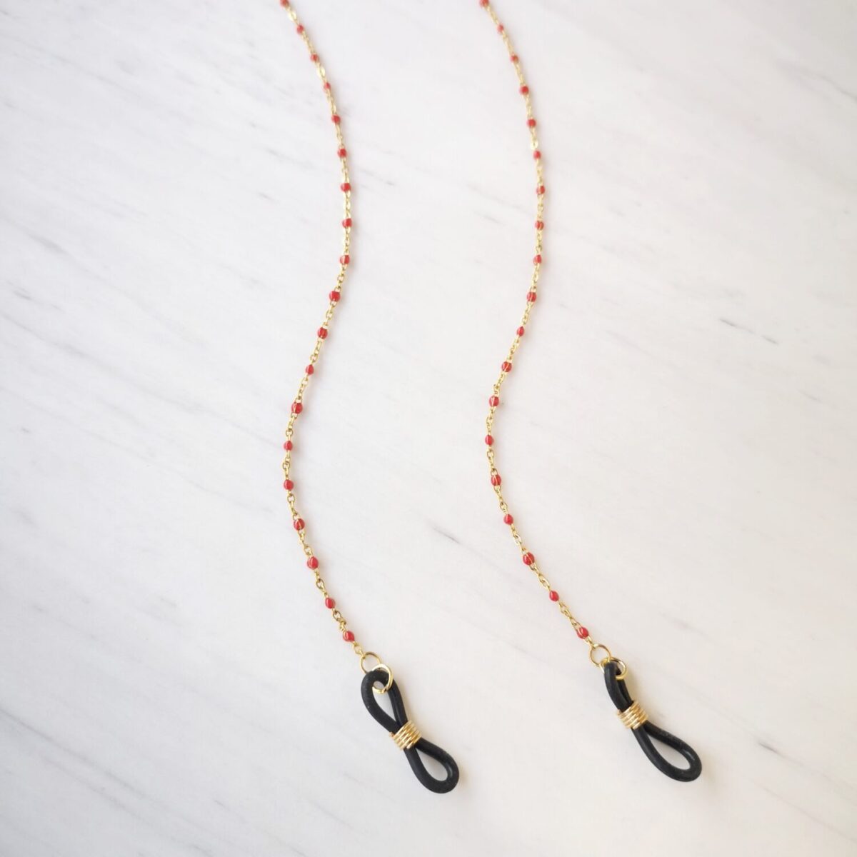Red Rosary Sunglasses Chain