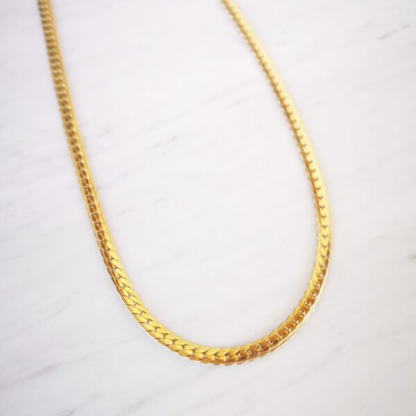 fishbone chain golden
