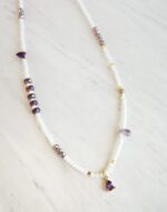 Purple Zircon Necklace