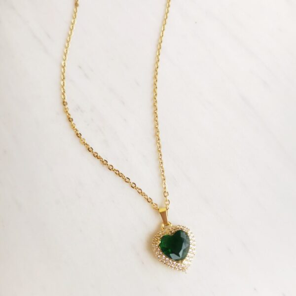 Emerald Heart Necklace