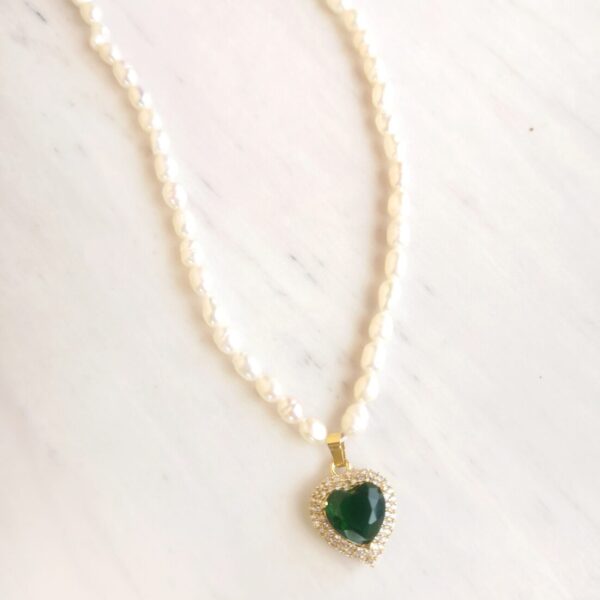 Pearl Heart Necklace