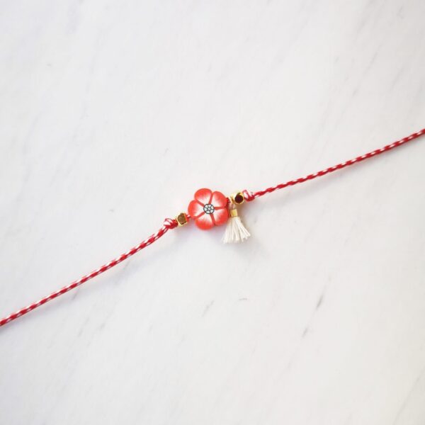 Red flower March Bracelet