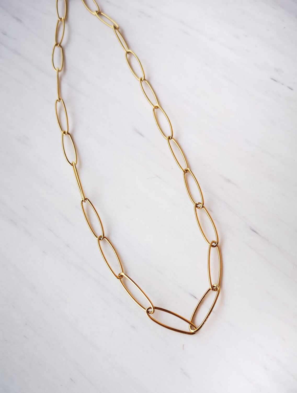 Large Oval chain necklace