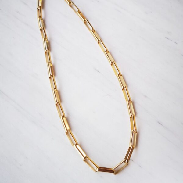Large Rectangle chain necklace