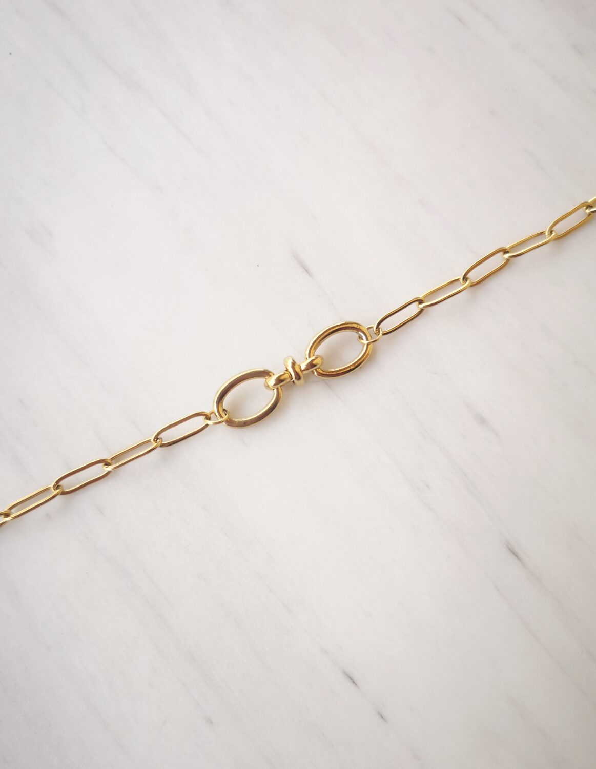 Double hook chain bracelet