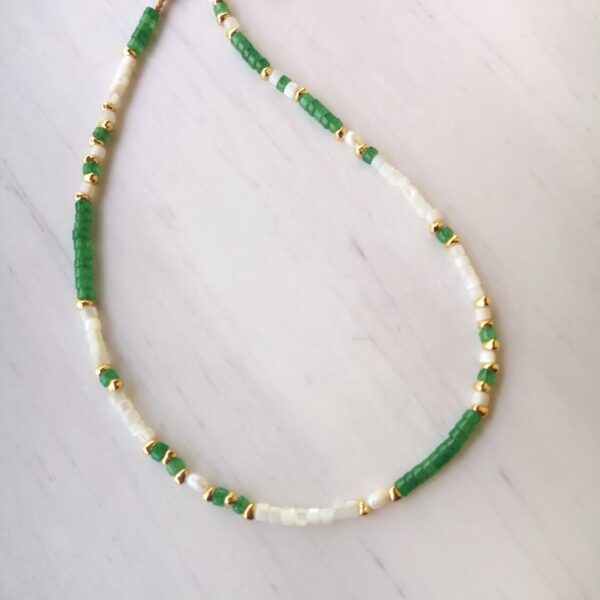 Green shell necklace