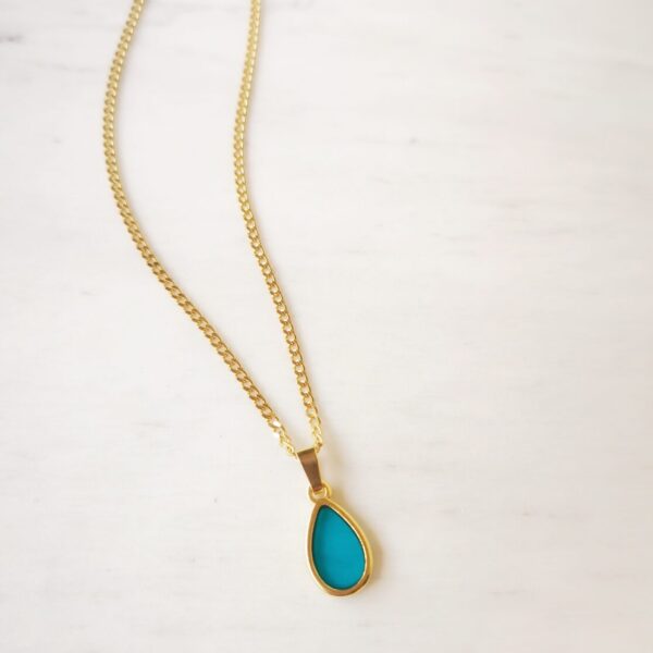 turquoise drop necklace