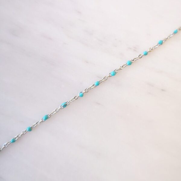 turquoise rosary anklet