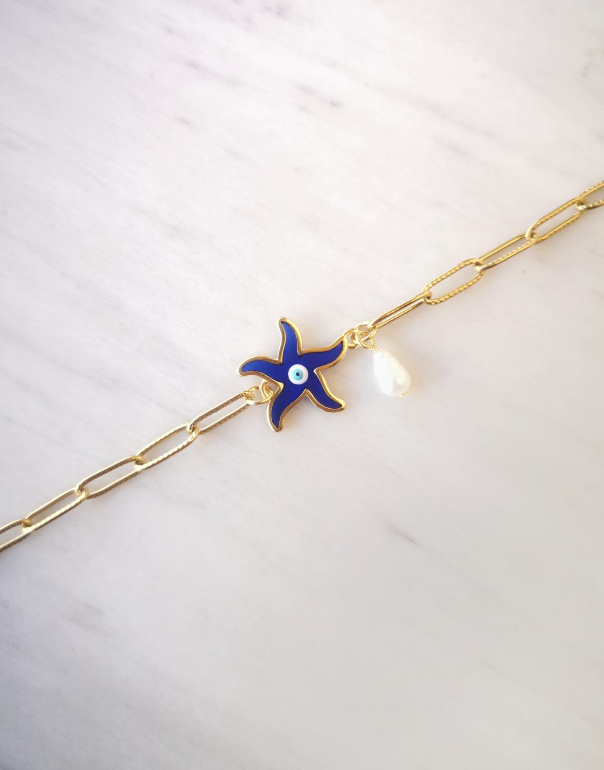 Blue seastar bracelet