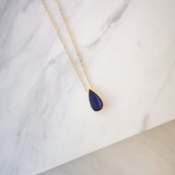 blue drop necklace