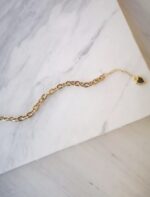black heart chain bracelet