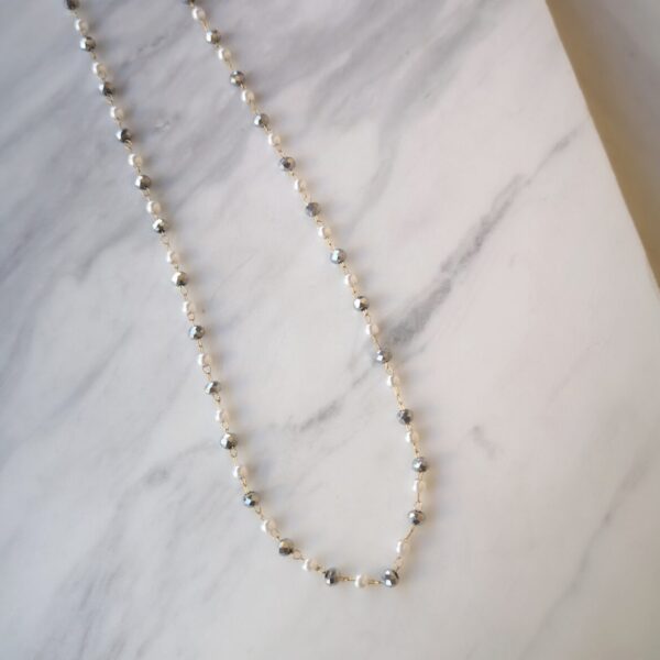 crystal pearl rosary