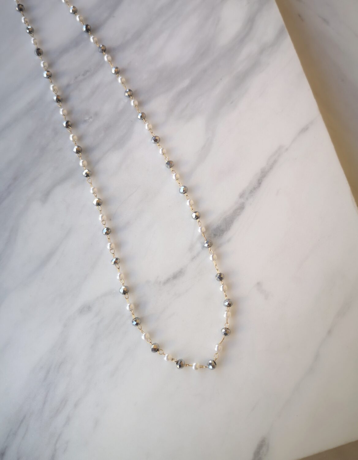 crystal pearl rosary