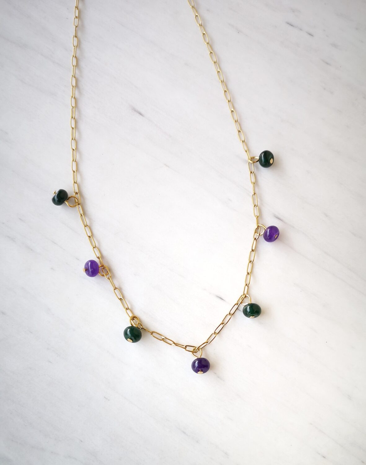 Agate Chain Necklace