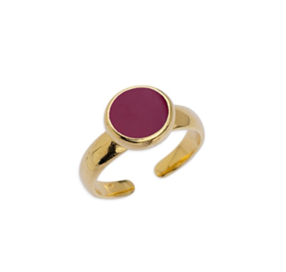 Violet Round Ring Small