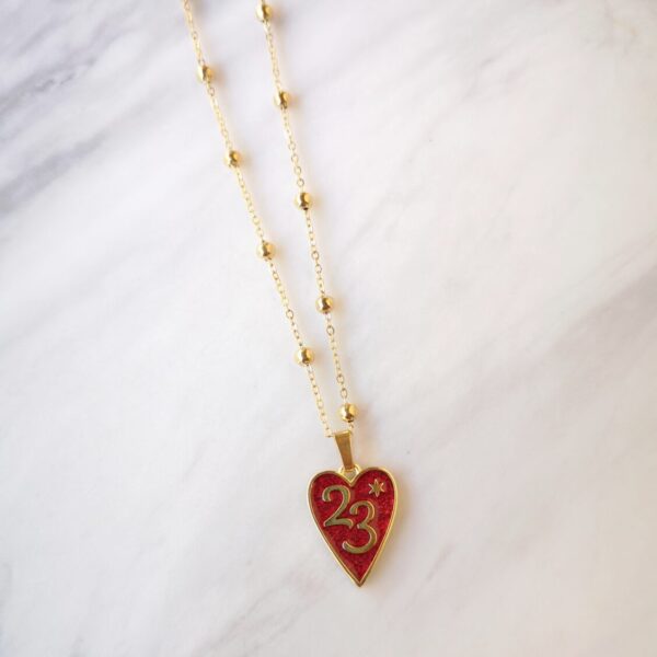 Red Heart Charm Necklace