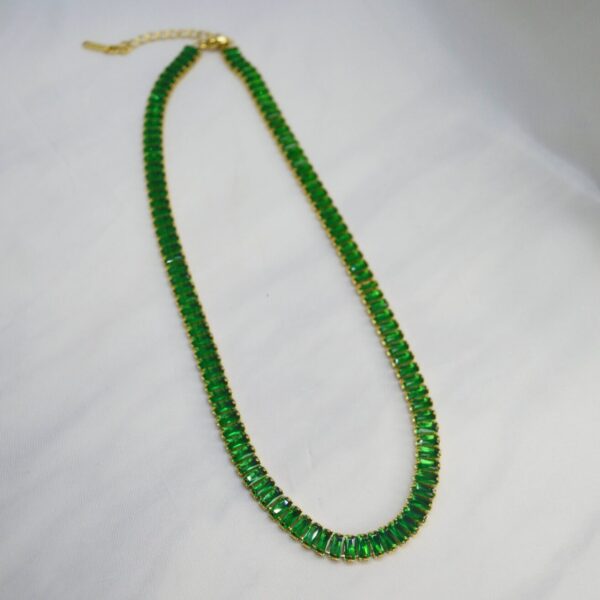 Green Zircon Riviera Necklace