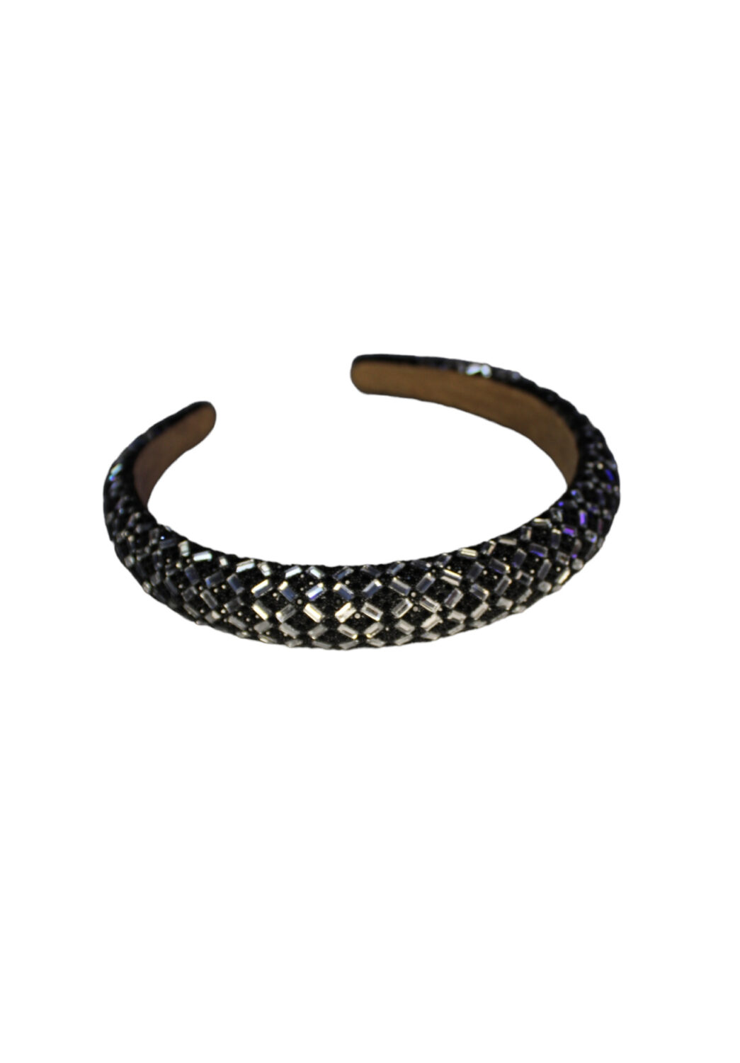 Black Headband with crystals