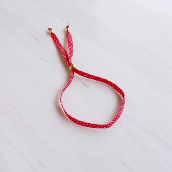 Red Simple March Bracelet