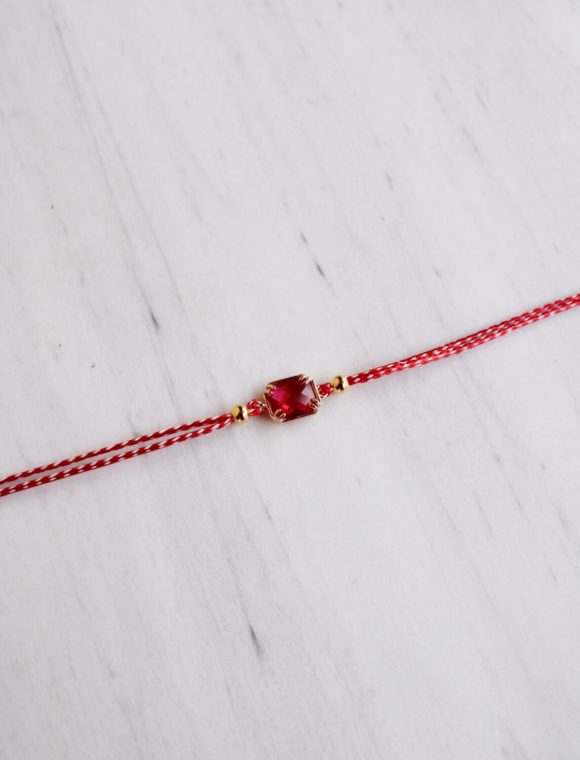 Red Crystal March Bracelet