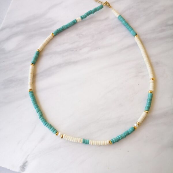 Howlite Pearl Necklace