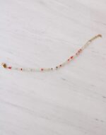 Orange Crystal Pearl Bracelet