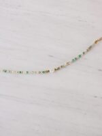 Green Crystal Pearl Bracelet
