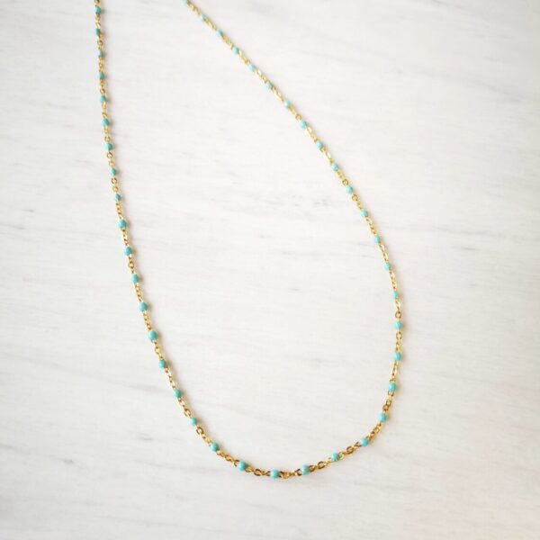 Turquoise Rosary Necklace