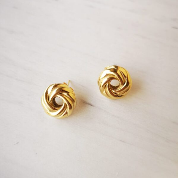 Round Twisted Earrings