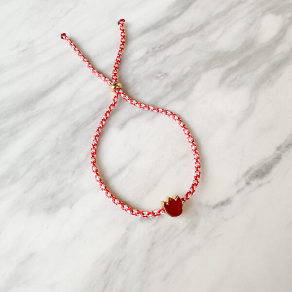 Red Tulip March Bracelet