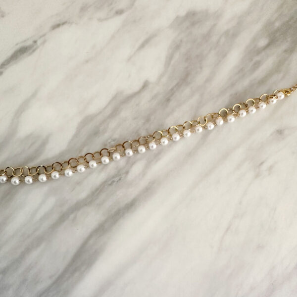 Round Pearl Chain Bracelet