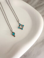 Turquoise Mini Rhombus Necklace