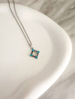 Turquoise Rhombus Necklace