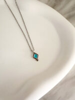 Turquoise Mini Rhombus Necklace