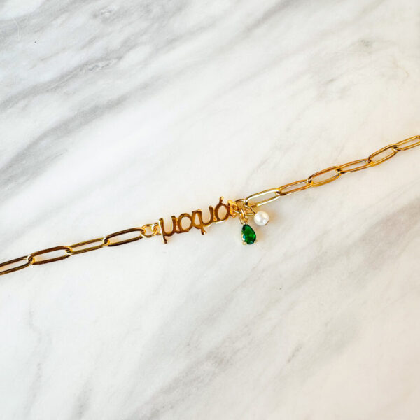 Mama Green Zircon Bracelet