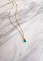 Turquoise Mini Round Necklace