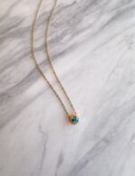 Mini Zircon Turquoise Necklace