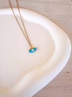 Turquoise Oval Eye Necklace