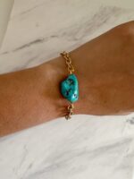 Turquoise Steel Bracelet