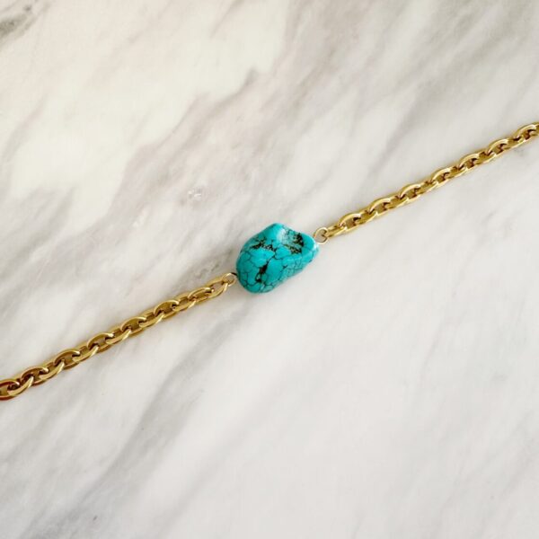 Turquoise Steel Bracelet