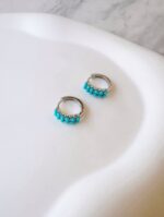 Turquoise Small Hoops