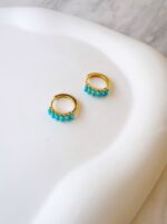 Turquoise Small Hoops