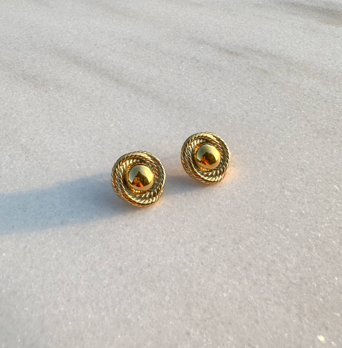 Steel Round Earrings