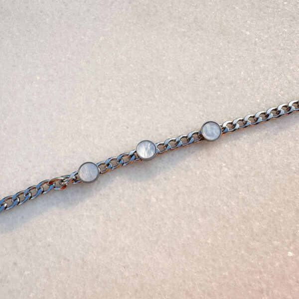 Opal Steel Bracelet Silver