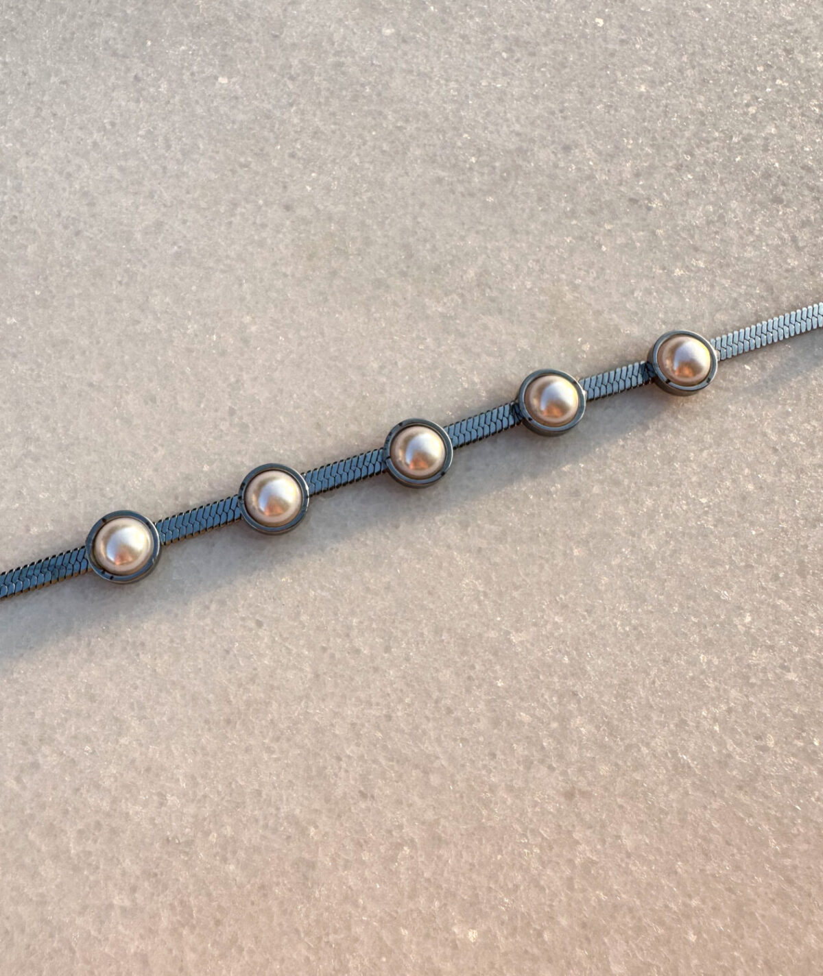 Opal Steel Bracelet Silver