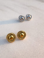 Steel Round Earrings