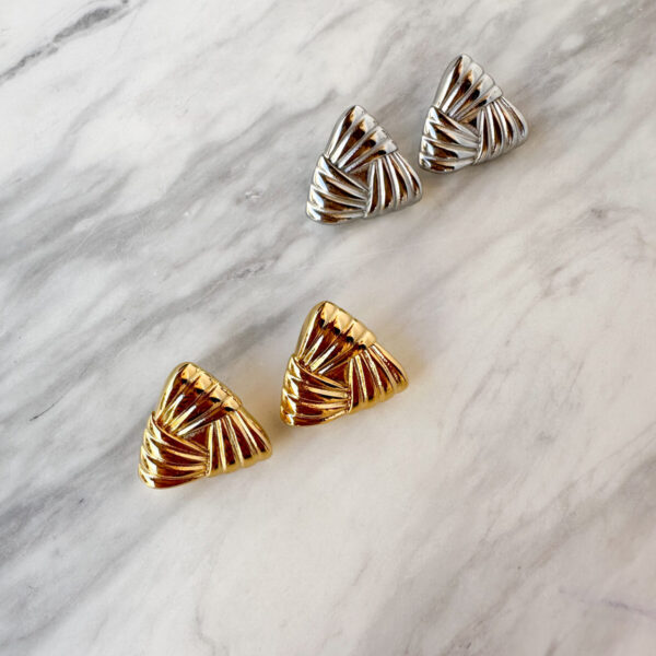 Triangle Steel Earrings